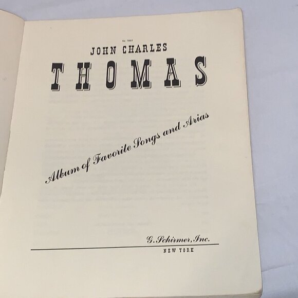John Charles Thomas Album Of Favorite Songs And Arias, Songbook Music, 1946 - Picture 3 of 10